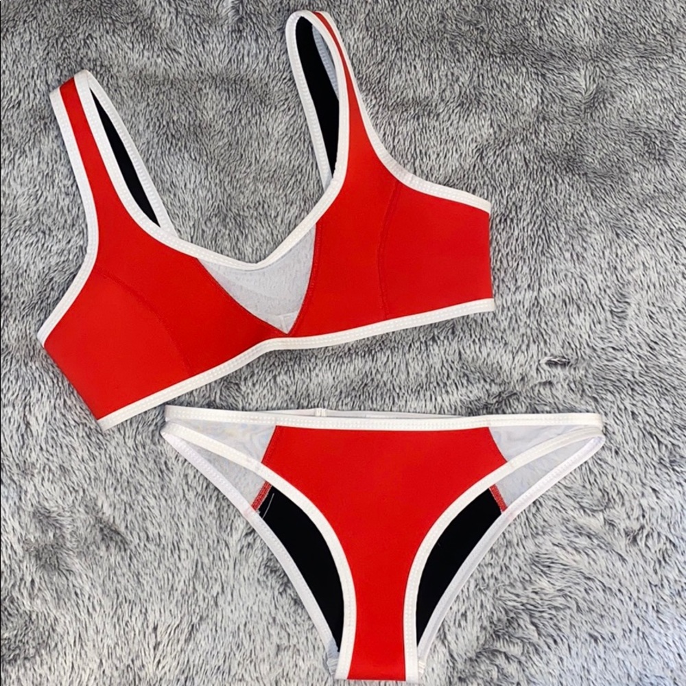 hoaka swimsuit- red